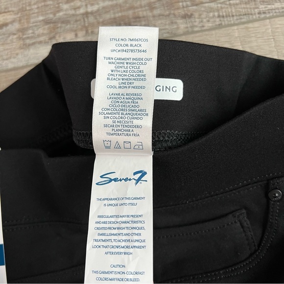 NWT Seven7 Black Pull On Skinny Leggings Size Small - Picture 2 of 9
